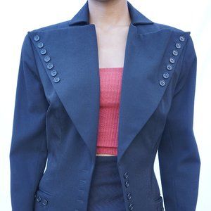 Black Norma Kamali Blazer